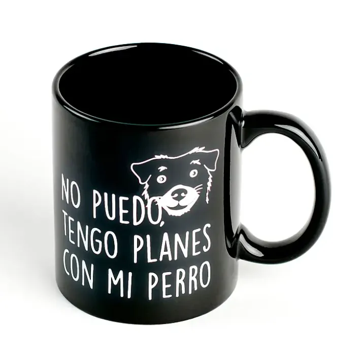 Taza con mensaje No puedo tengo planes con mi perro