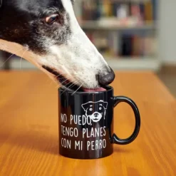 Taza con mensaje No puedo tengo planes con mi perro