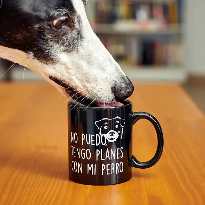 Taza con mensaje No puedo tengo planes con mi perro