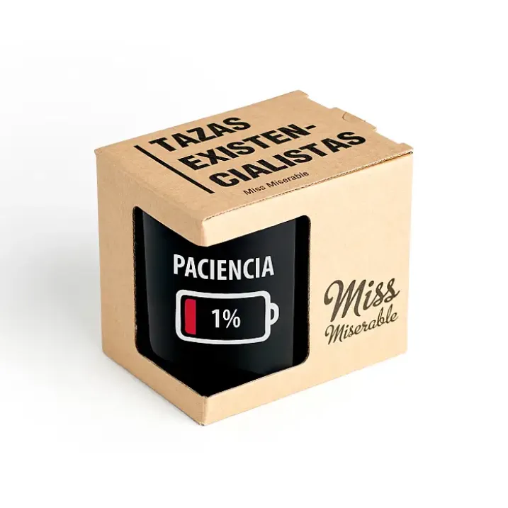 Taza con mensaje Paciencia 1%