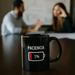 Taza con mensaje Paciencia 1%