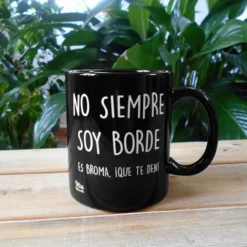 Taza con mensaje para bordes