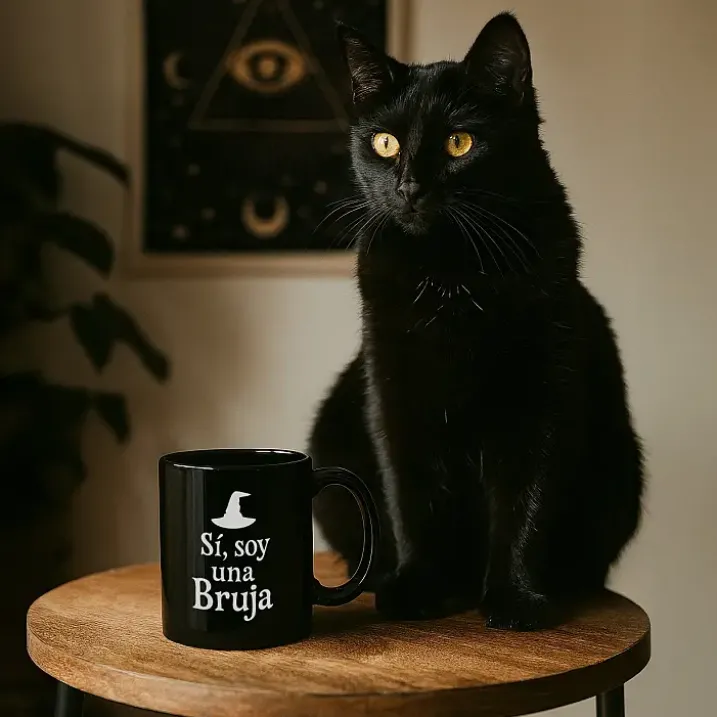 Taza con mensaje Sí, soy una Bruja
