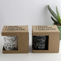 Taza con mensaje Trabajo duro...