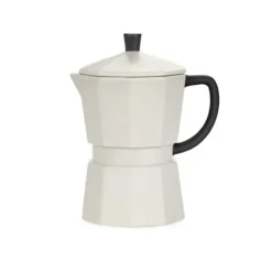 Taza con tapa en forma de cafetera italiana