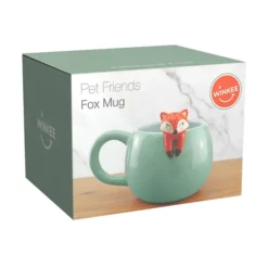 Taza con zorrito asomando