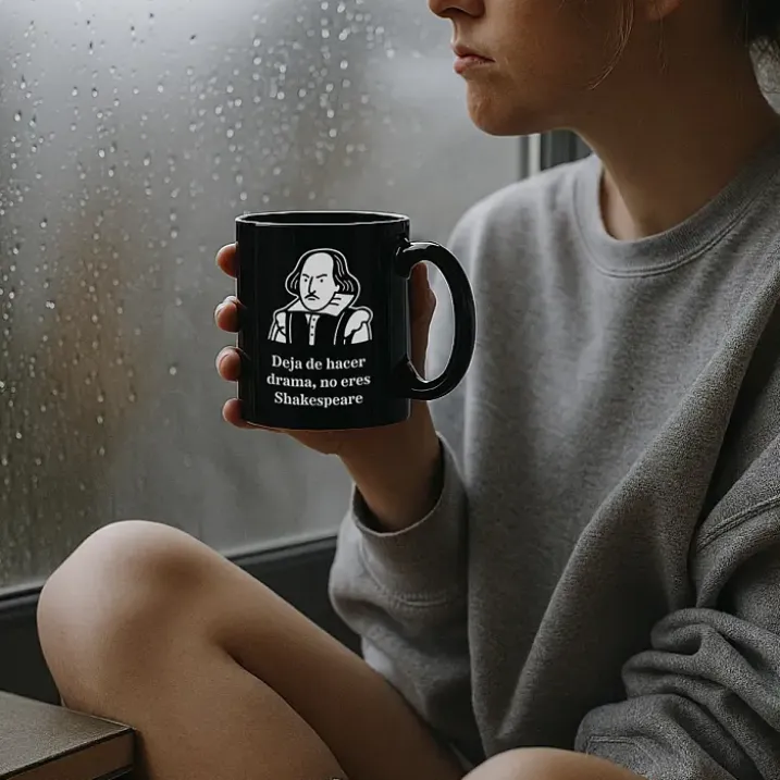 Taza Deja de hacer drama, no eres Shakespeare