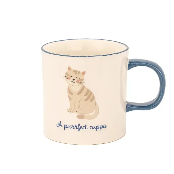 Taza de porcelana con animalito