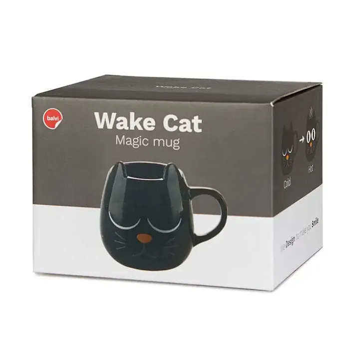 Taza en forma de gato termosensible
