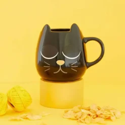 Taza en forma de gato termosensible
