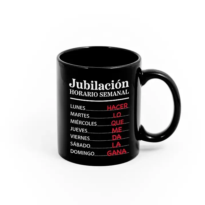 Taza Jubilación con horario semanal