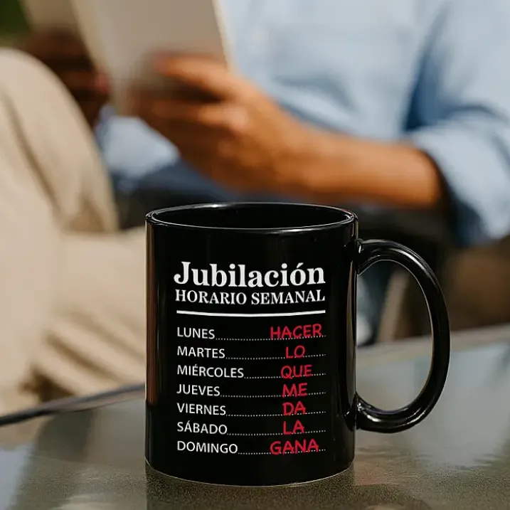 Taza Jubilación con horario semanal