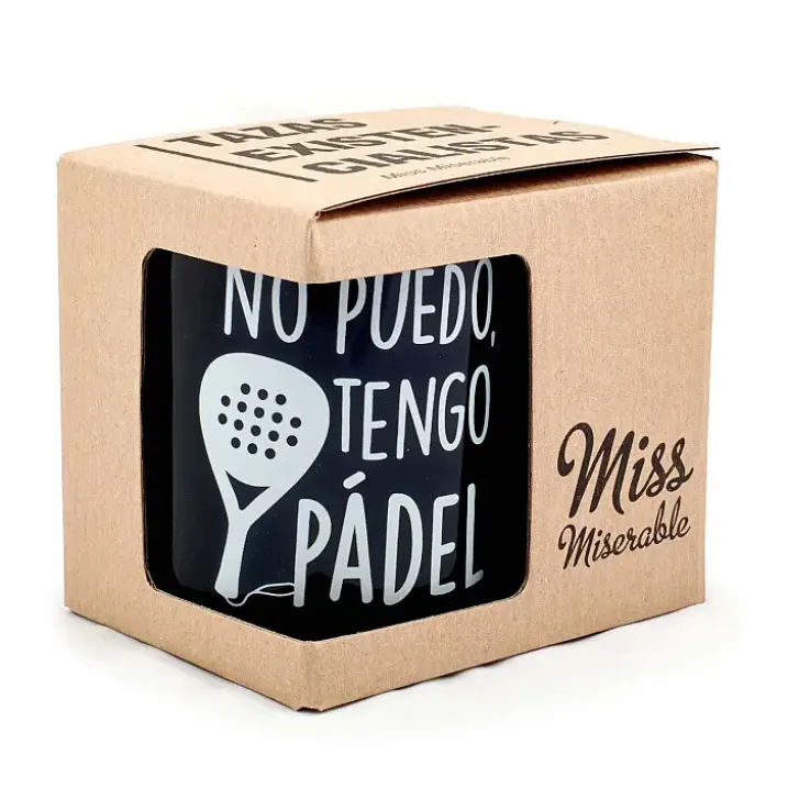 Taza No puedo, tengo pádel