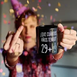 Taza para 30 cumpleaños ¿Que cuántos años tengo? 29+1