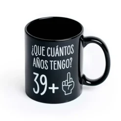 Taza para 40 cumpleaños ¿Que cuántos años tengo? 39+1
