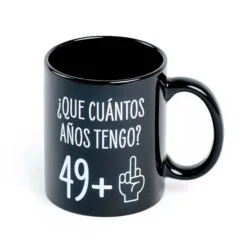 Taza para 50 cumpleaños ¿Que cuántos años tengo? 49+1