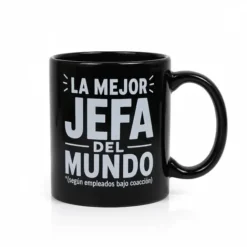 Taza para jefa con mensaje La mejor jefa del mundo