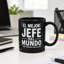 Taza para jefe con mensaje El mejor jefe del mundo