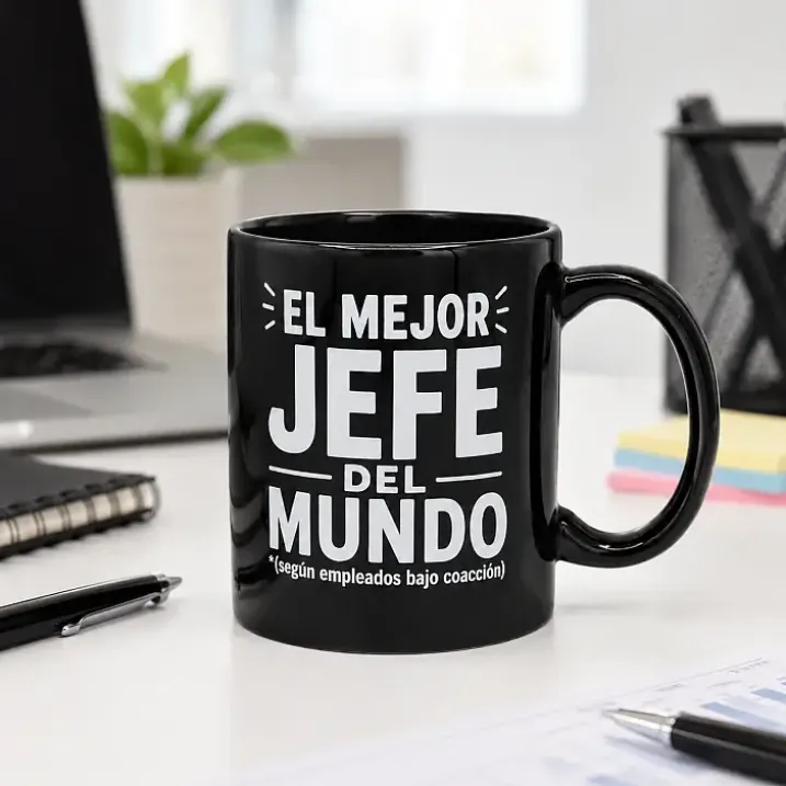 Taza para jefe con mensaje El mejor jefe del mundo