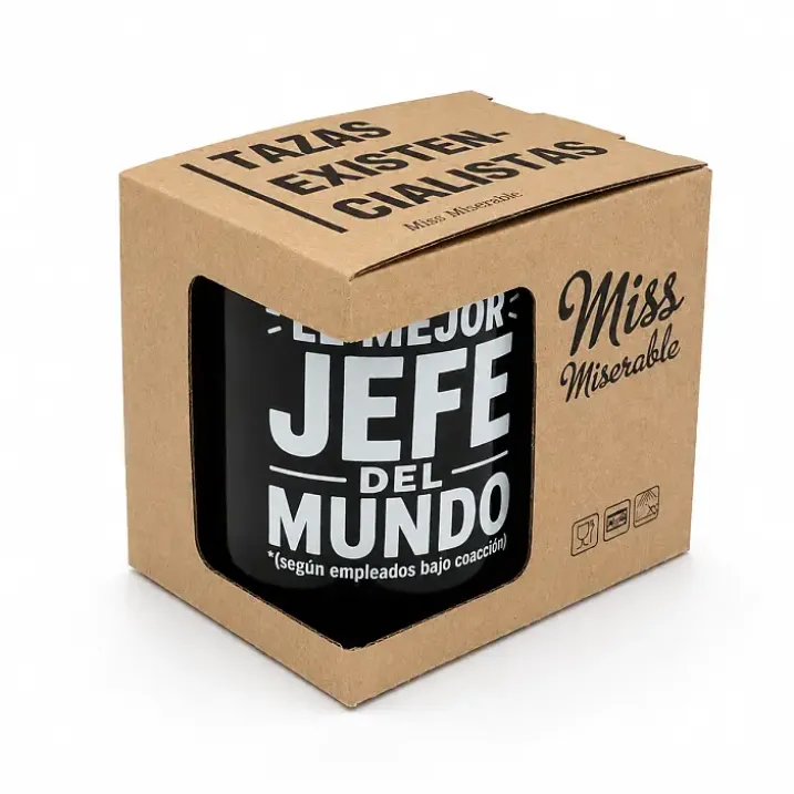 Taza para jefe con mensaje El mejor jefe del mundo