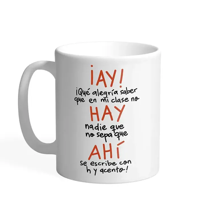 Taza para profes: ¡Ay! hay, ahí