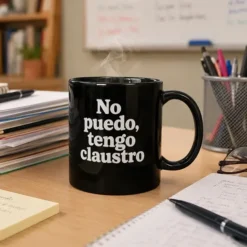 Taza para profes No puedo, tengo claustro