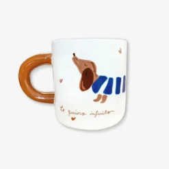 Taza perro salchicha: Te quiero infinito