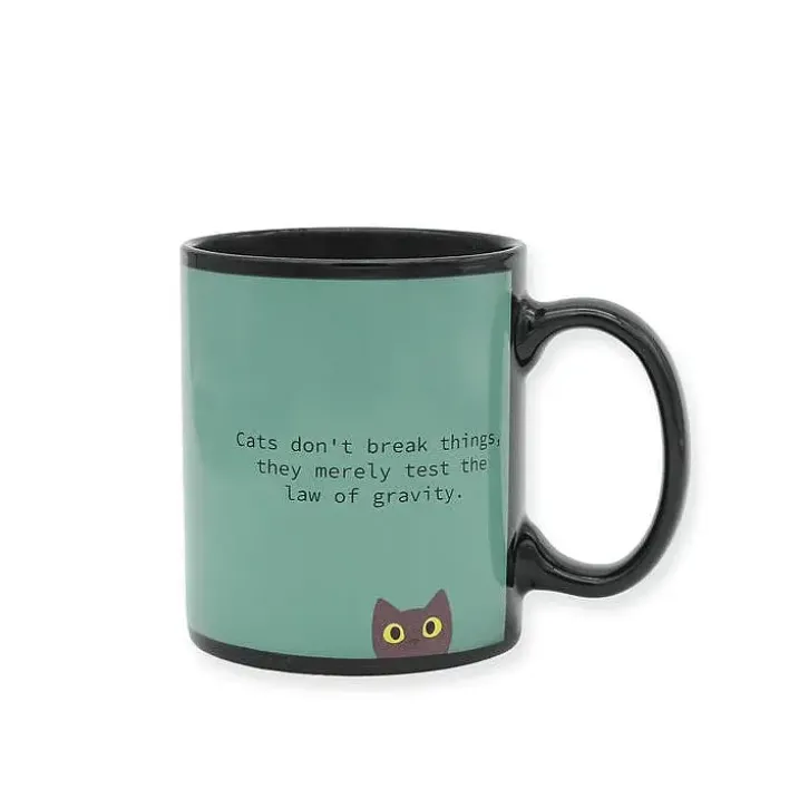 Taza que cambia de color con gatito travieso
