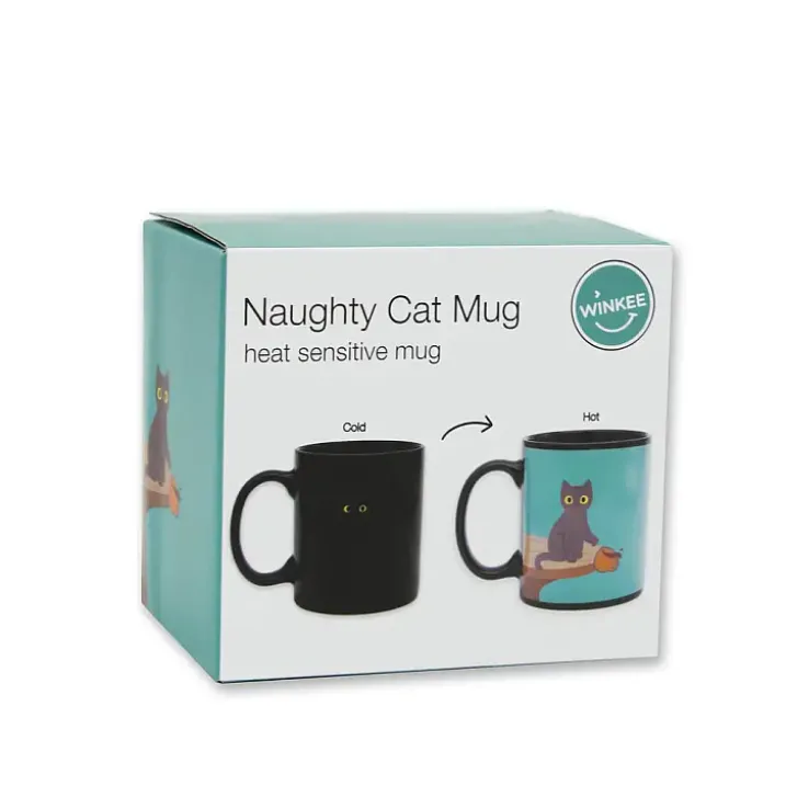 Taza que cambia de color con gatito travieso