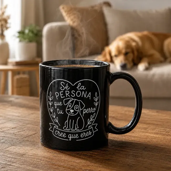 Taza Sé la persona que tu perro cree que eres