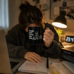 Taza Tengo más tarea que vida