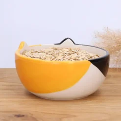 Tazón de desayuno en forma de gato