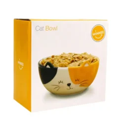 Tazón de desayuno en forma de gato