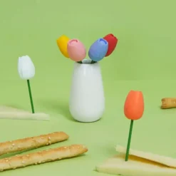 Tenedores de aperitivo con forma de tulipán