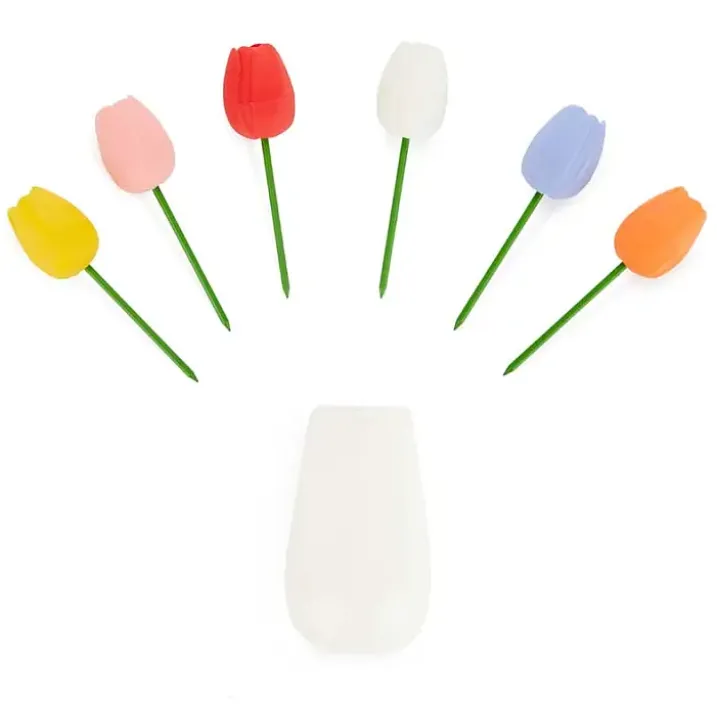 Tenedores de aperitivo con forma de tulipán