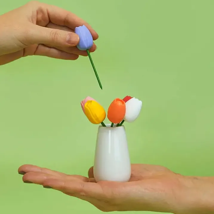 Tenedores de aperitivo con forma de tulipán