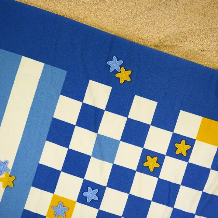 Toalla de playa original de juego Checkers