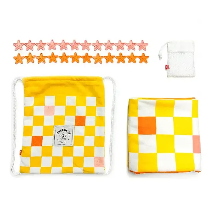 Toalla de playa original de juego Checkers