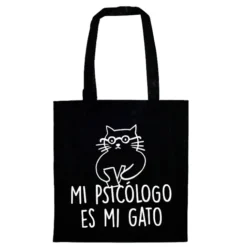 Tote bag Mi psicólogo es mi gato