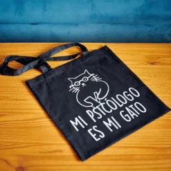Tote bag Mi psicólogo es mi gato