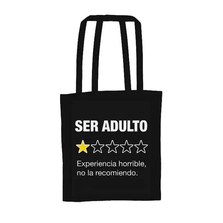Tote bag Ser adulto: Experiencia horrible, no la recomiendo