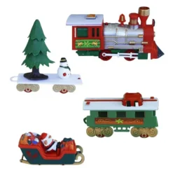 Tren para el árbol de Navidad con luces y sonido