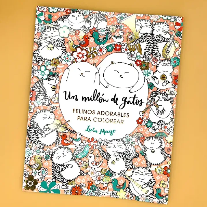 Un millón de gatos: felinos adorables para colorear