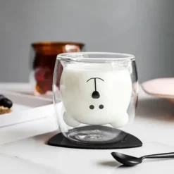 Vaso de doble pared con forma de animalito