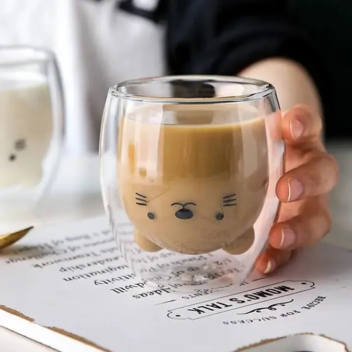 Vaso de doble pared con forma de animalito